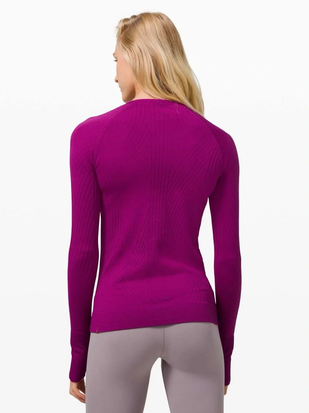 Lululemon Rest Less Pullover Long Sleeve Deep Fuchsia